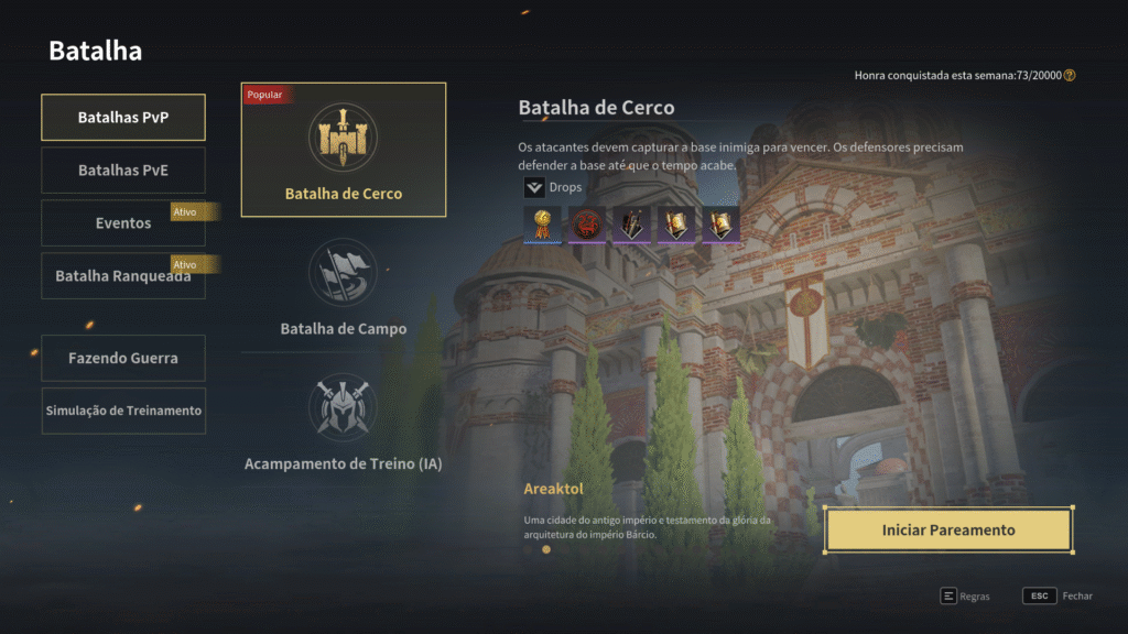 Mapas e Modos de Jogo - Conqueror's Blade