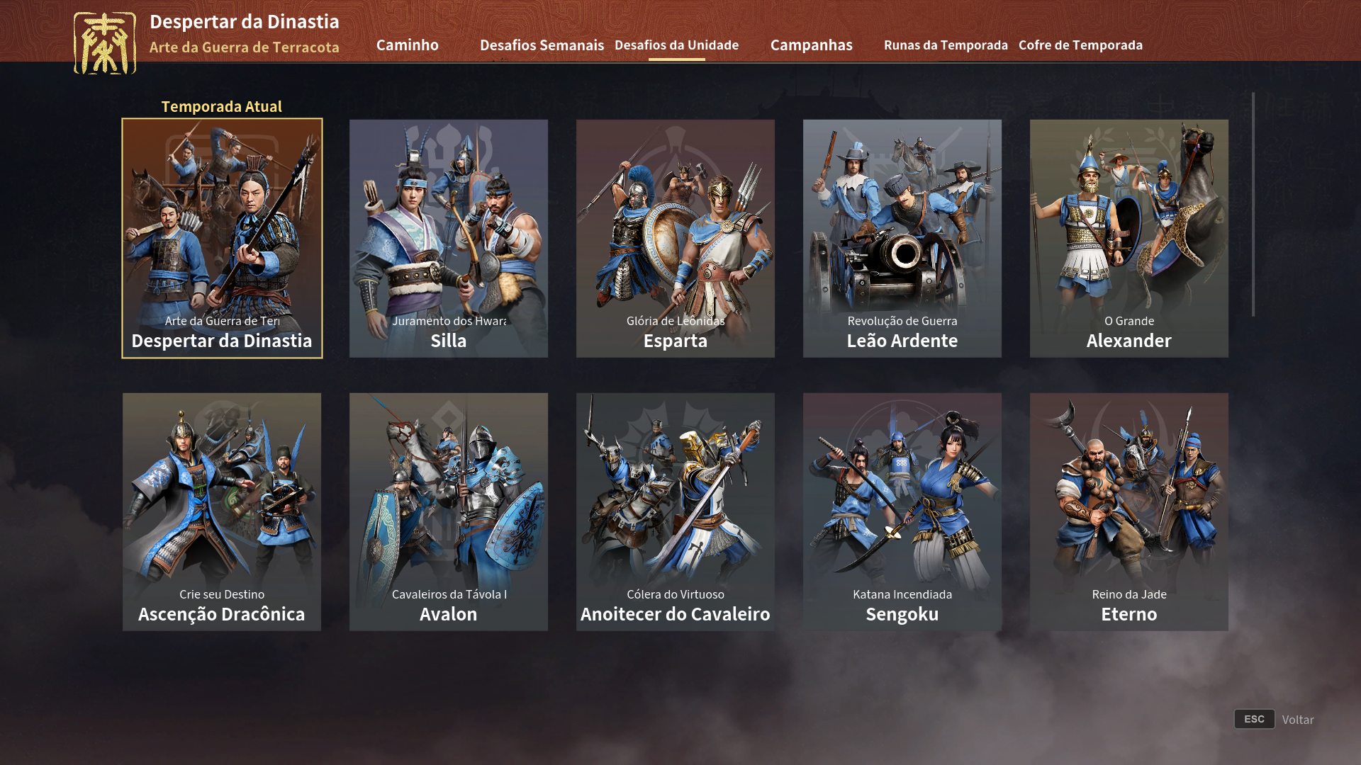 O que são as temporadas em Conqueror's Blade e como funcionam?