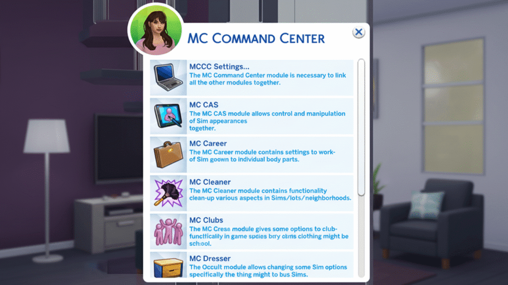 Os melhores mods do The Sims 4 - MC Command Center