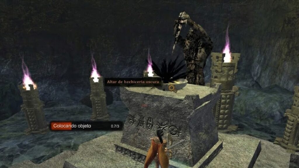 Entregando a relíquia no altar - Xibaluku