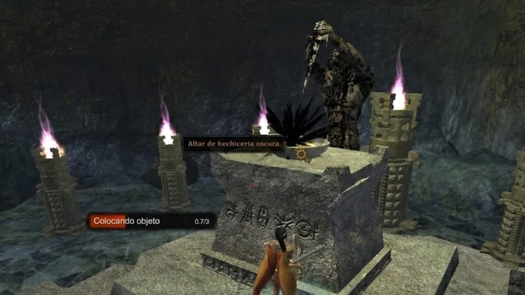 Entregando a relíquia no altar - Xibaluku