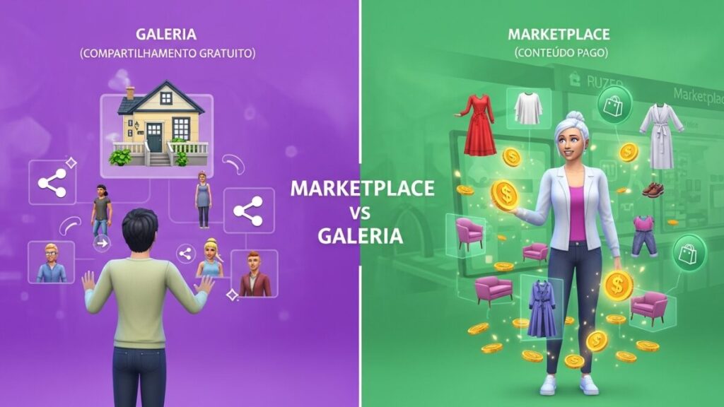 Diferença entre Marketplace e a Galeria