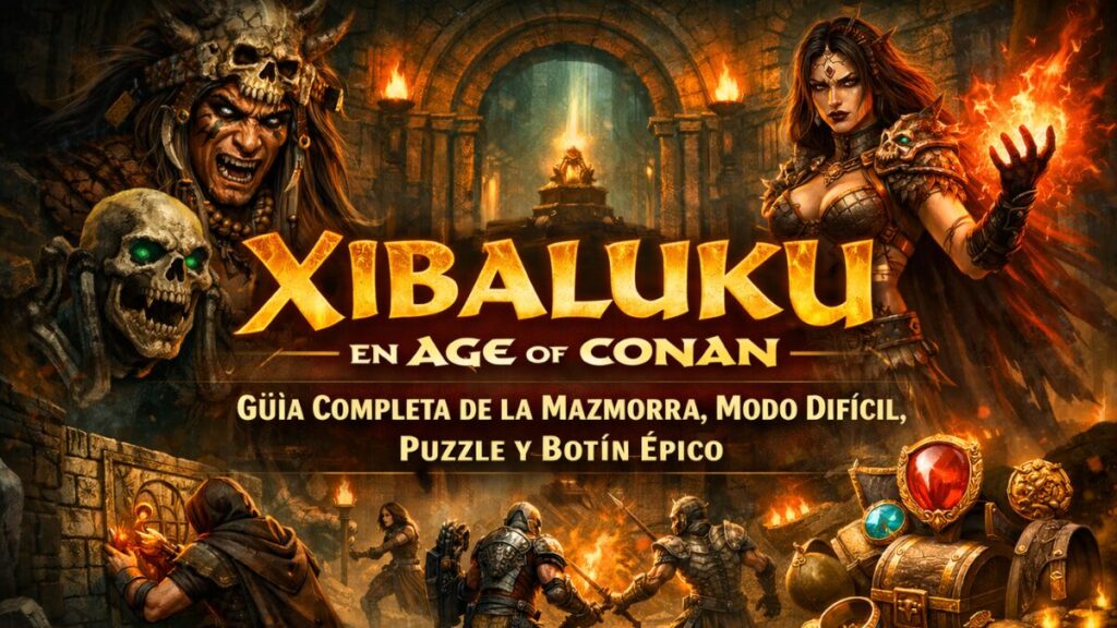 Xibaluku en Age of Conan: Guía Completa de la Mazmorra, Modo Difícil, Puzzle y Botín Épico
