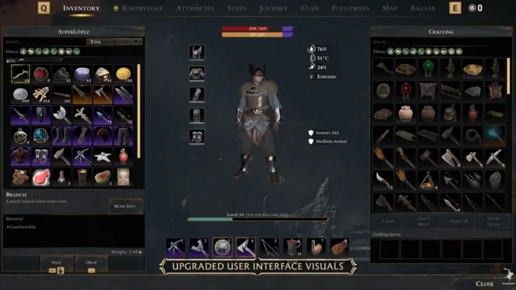 Melhor Gerenciamento de Inventário Conan Exiles