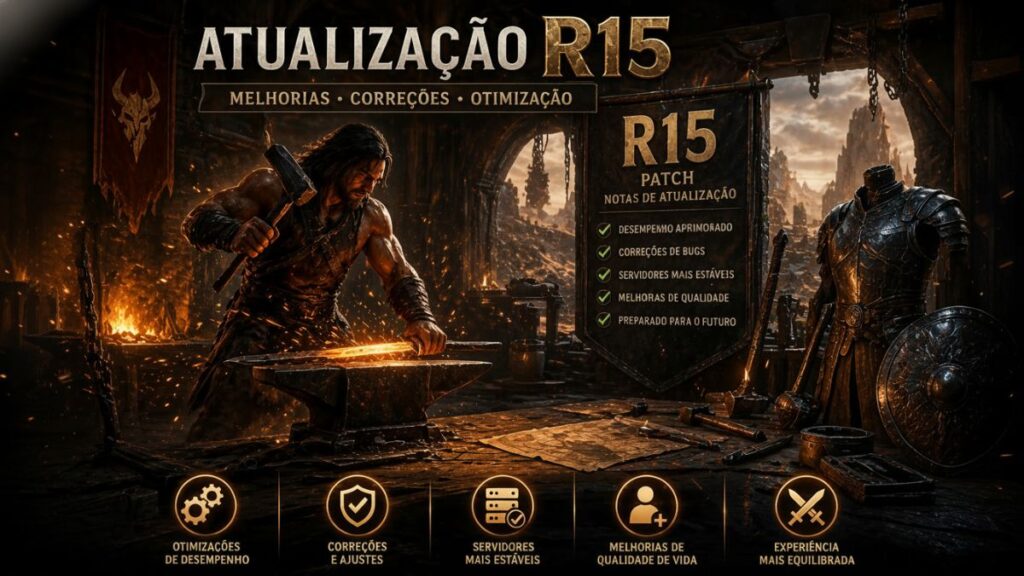 Melhorias da atualização Conan Exiles R15