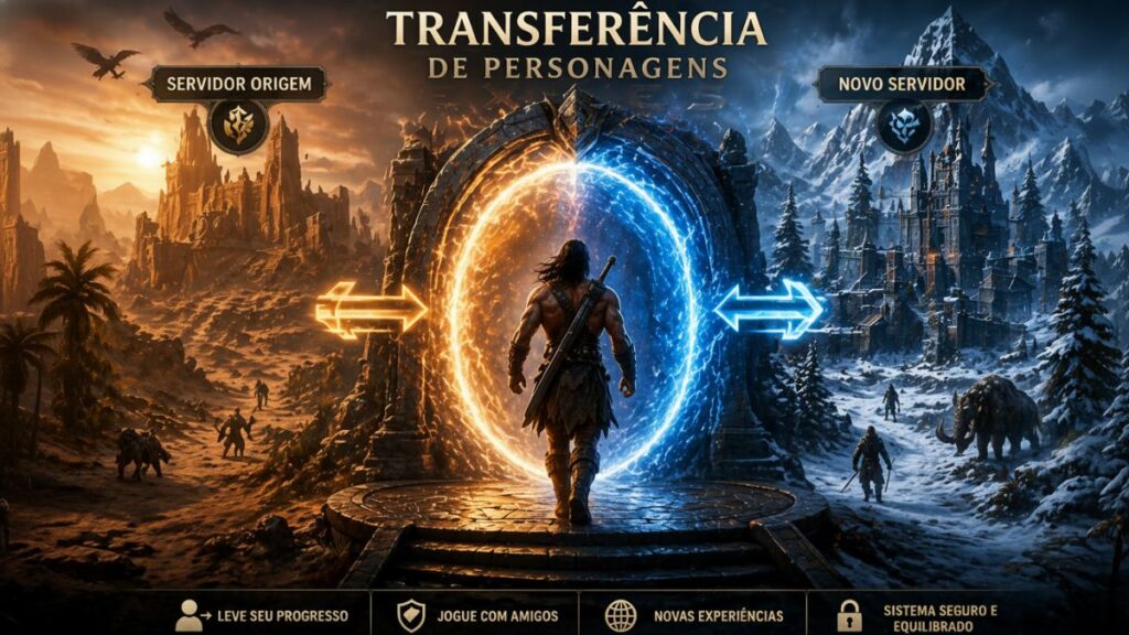 Sistema de transferência de personagens Conan Exiles