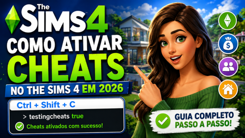 Como ativar cheats no The Sims 4 em 2026