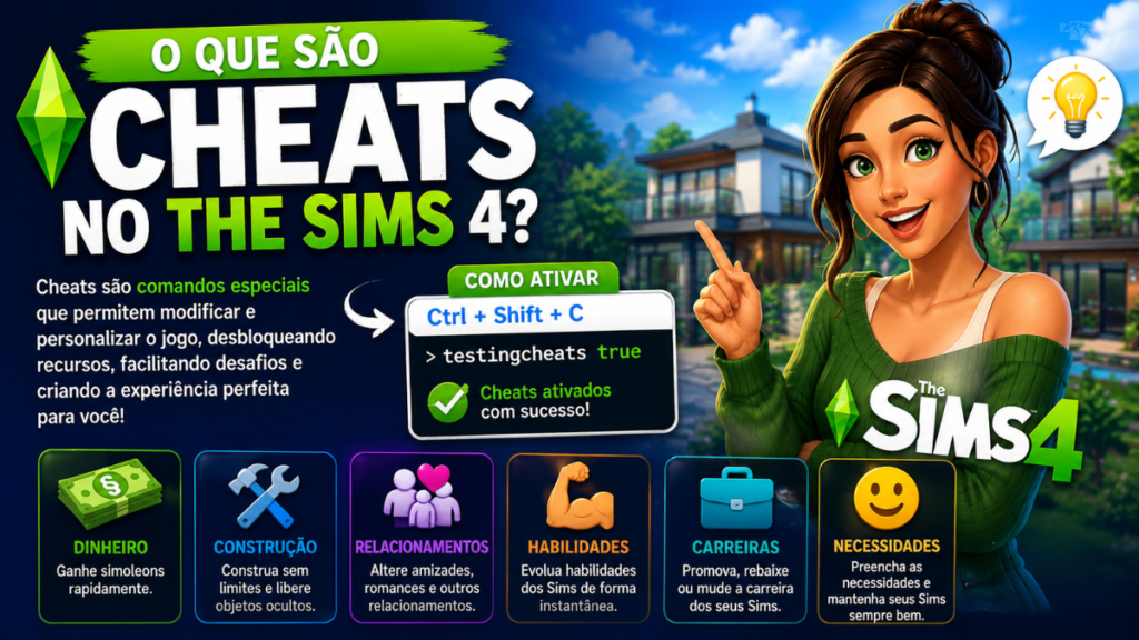 Como ativar cheats no The Sims 4 em 2026 / O que são cheats no The Sims 4